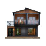 Barn Homes Flat Pack Double Story House – Foldable Tiny Home, 20ft & 40ft, Mobile & Modular